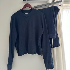 Mate The Label - navy blue thermal set